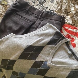 Men's Corduroy Pants in Gray